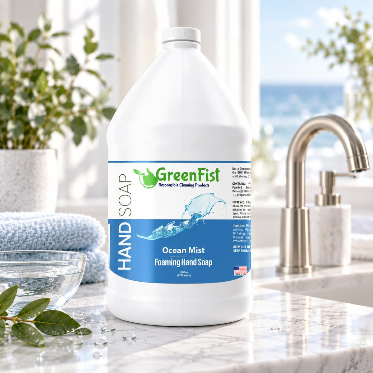 GreenFist Foaming Hand Soap Refill, 1 Gallon (128 oz) Jug
