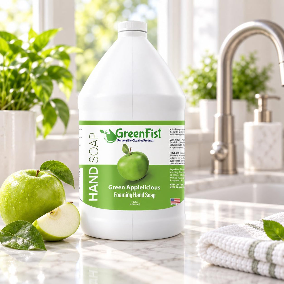 GreenFist Foaming Hand Soap Refill, 1 Gallon (128 oz) Jug