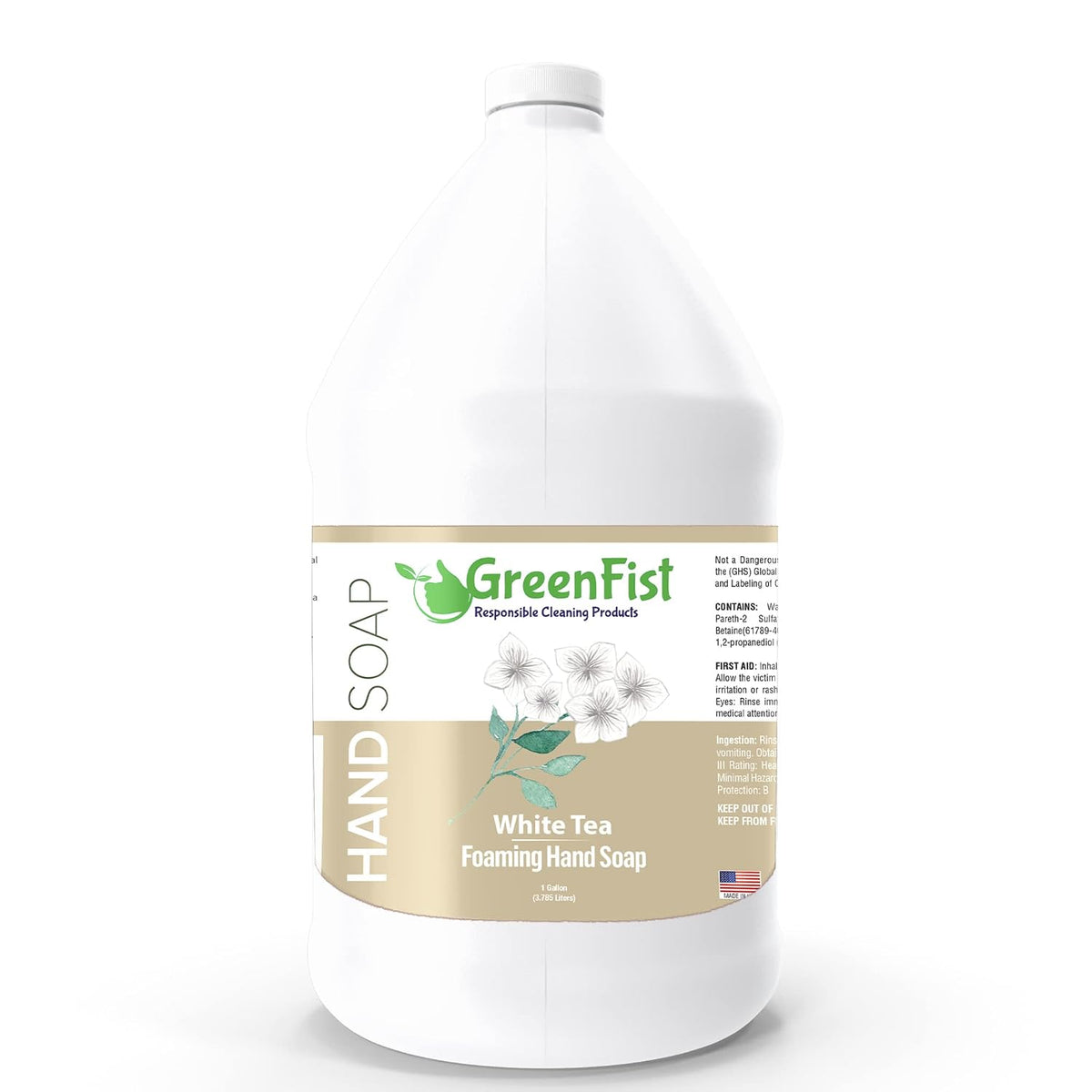 GreenFist Foaming Hand Soap Refill, 1 Gallon (128 oz) Jug