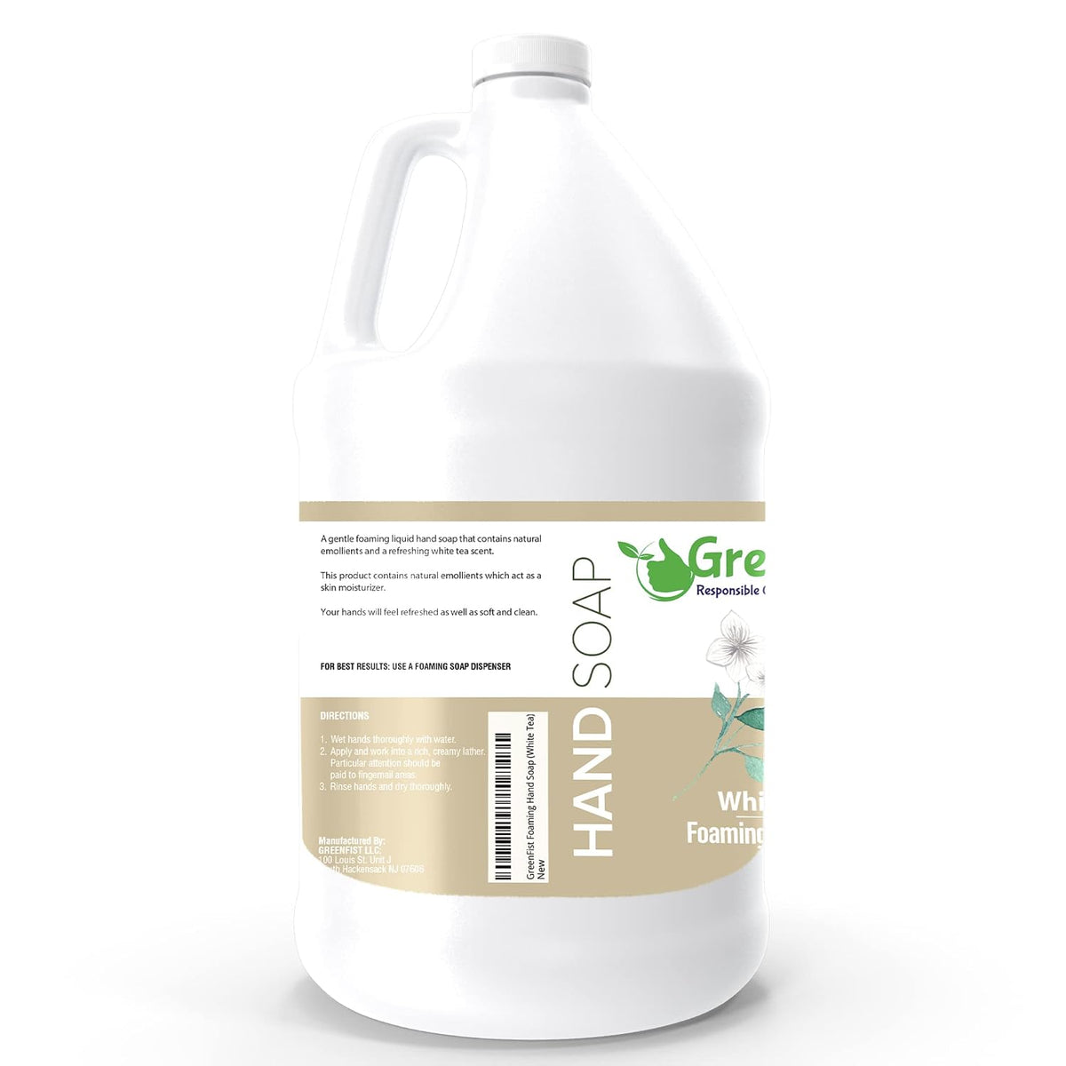 GreenFist Foaming Hand Soap Refill, 1 Gallon (128 oz) Jug