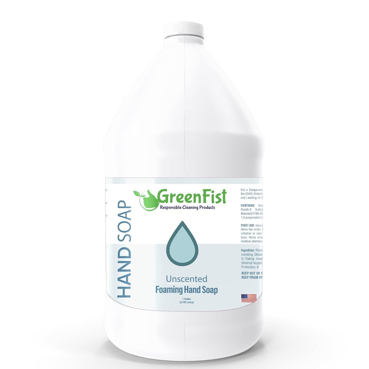 GreenFist Foaming Hand Soap Refill, 1 Gallon (128 oz) Jug