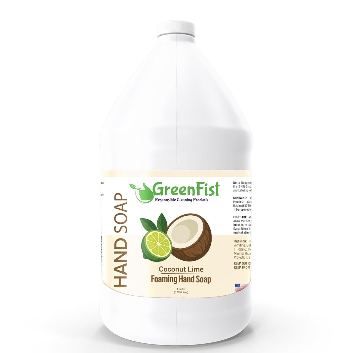 GreenFist Foaming Hand Soap Refill, 1 Gallon (128 oz) Jug