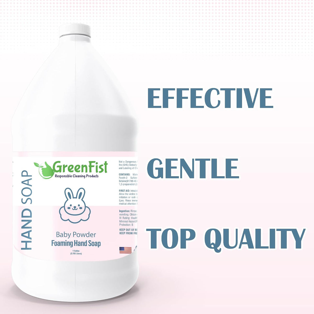 GreenFist Foaming Hand Soap Refill, 1 Gallon (128 oz) Jug