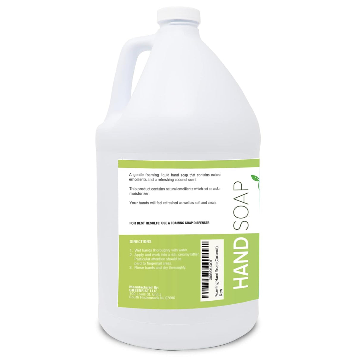 GreenFist Foaming Hand Soap Refill, 1 Gallon (128 oz) Jug