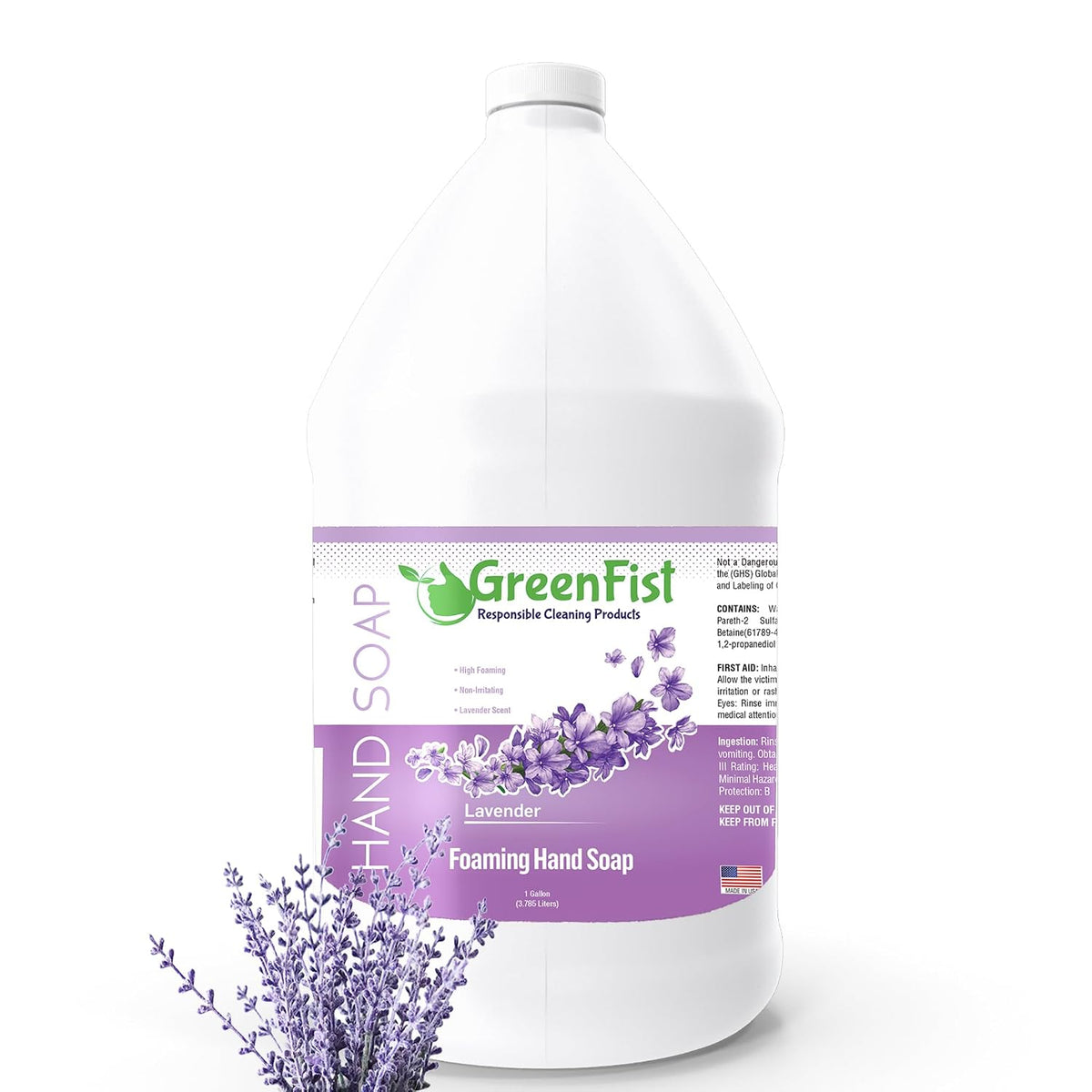 GreenFist Foaming Hand Soap Refill, 1 Gallon (128 oz) Jug