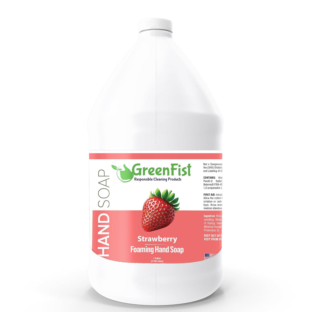 GreenFist Foaming Hand Soap Refill, 1 Gallon (128 oz) Jug