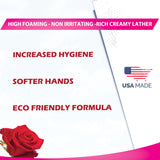 GreenFist Antibacterial Foaming Hand Soap Refills Jug Rose Scent Foam Refill Made in USA, 128 ounce (1 Gallon) - GreenFist