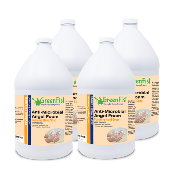GreenFist Anti Microbial / Antibacterial Soap [ Foam Refill ] Foaming Hand Soap, 4 Gallons - GreenFist