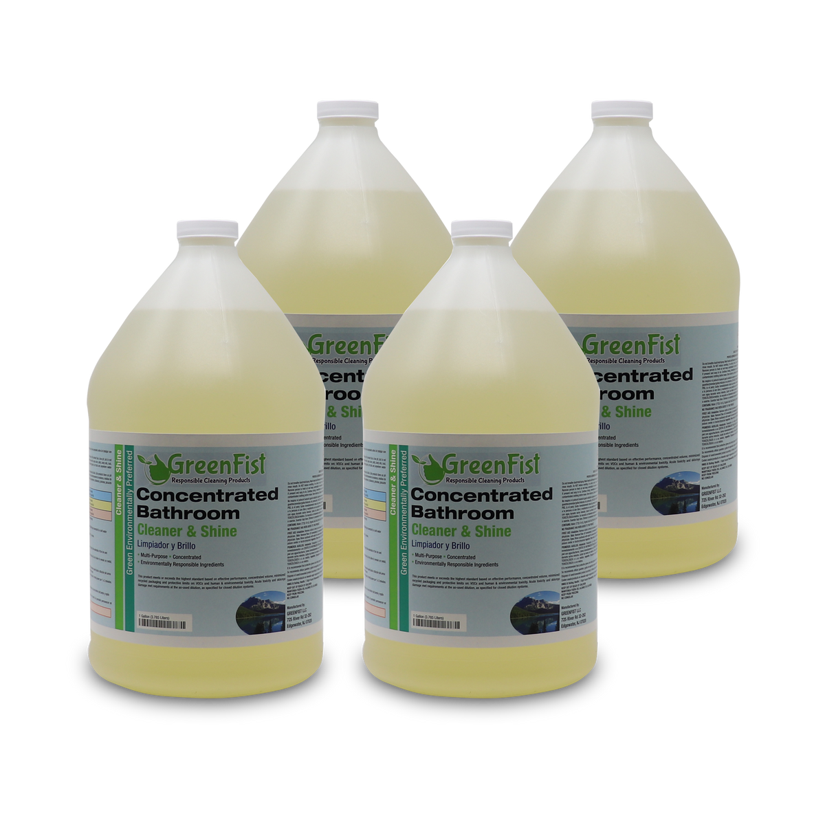 UNISHINE - Ultra Concentrated Toilet and Bathroom Cleaner, 4 Gallon - GreenFist