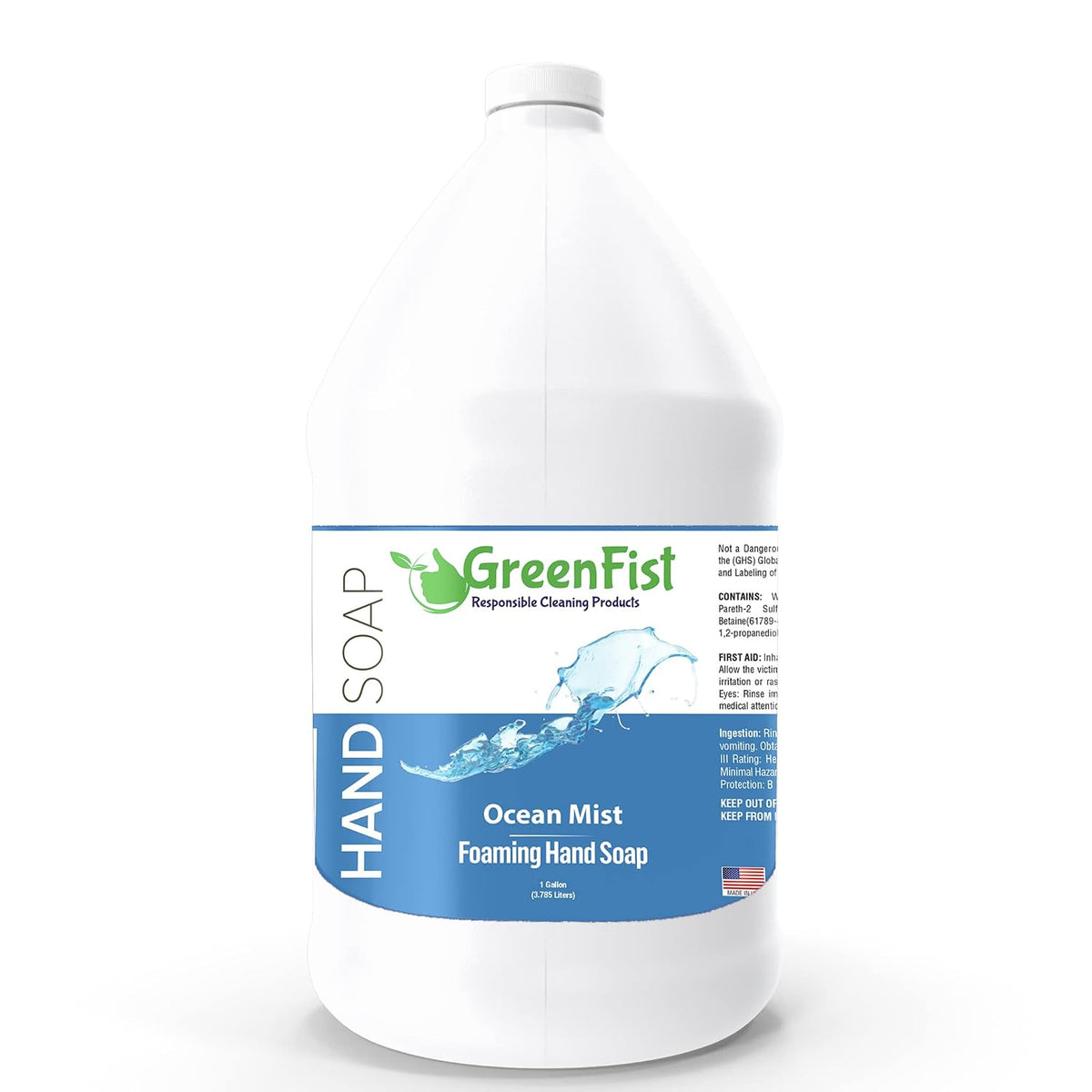 GreenFist Foaming Hand Soap Refill, 1 Gallon (128 oz) Jug