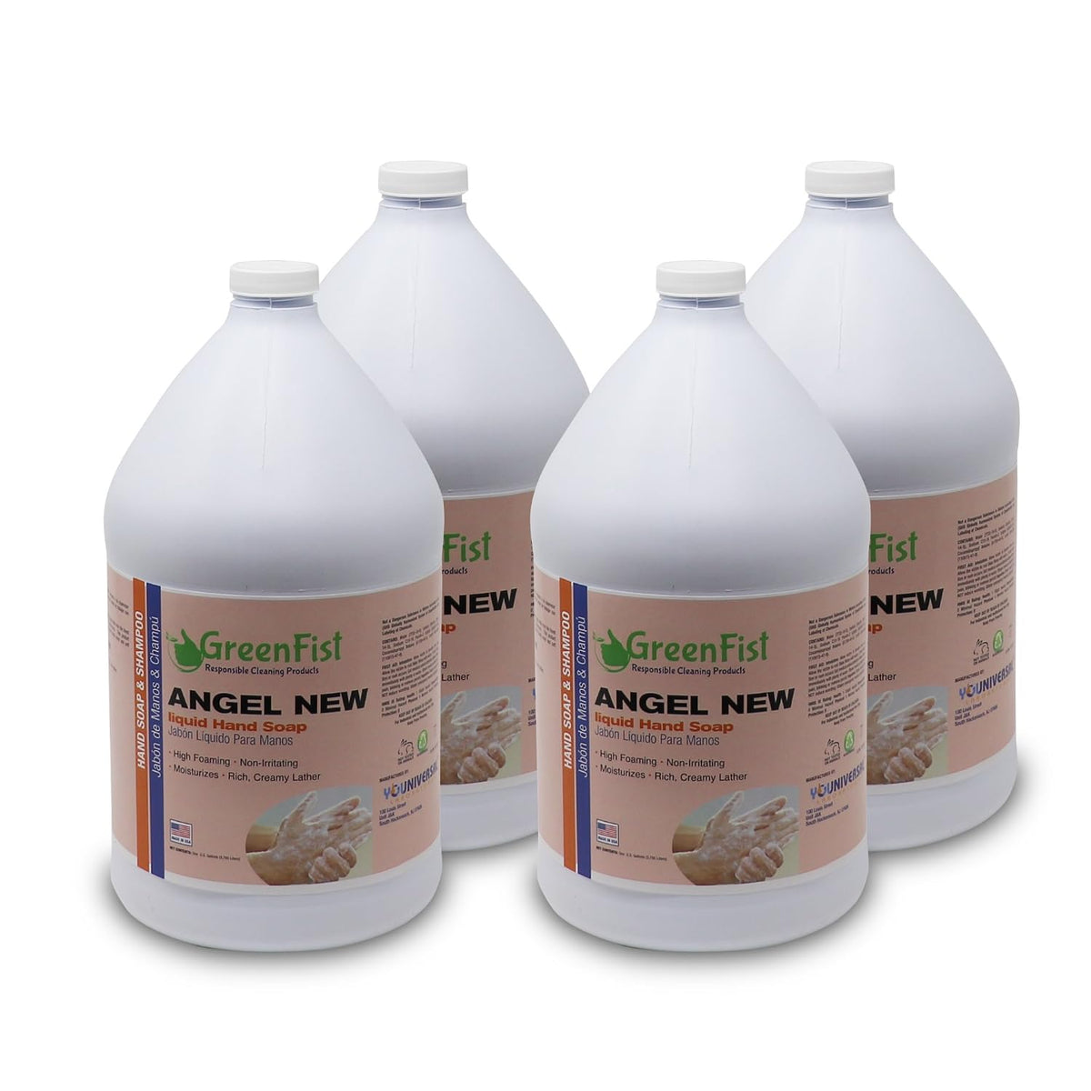 GreenFist Hand Cleaning Soap [ Liquid ] Refill Soap Angel New 4 Gallons (4x1)