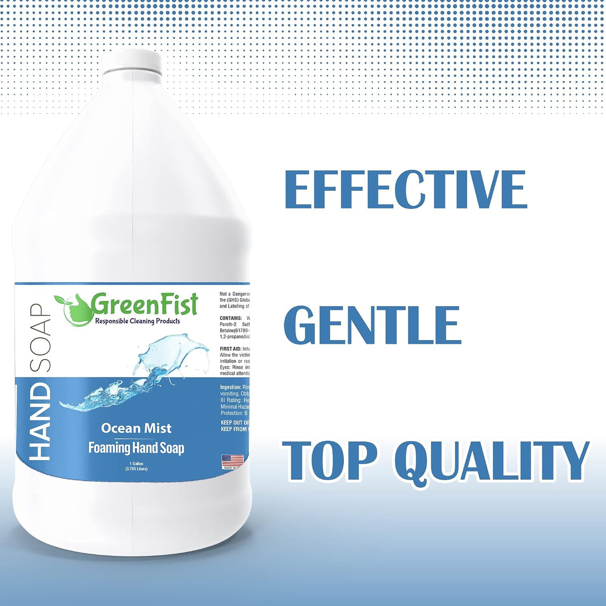 GreenFist Foaming Hand Soap Refill, 1 Gallon (128 oz) Jug