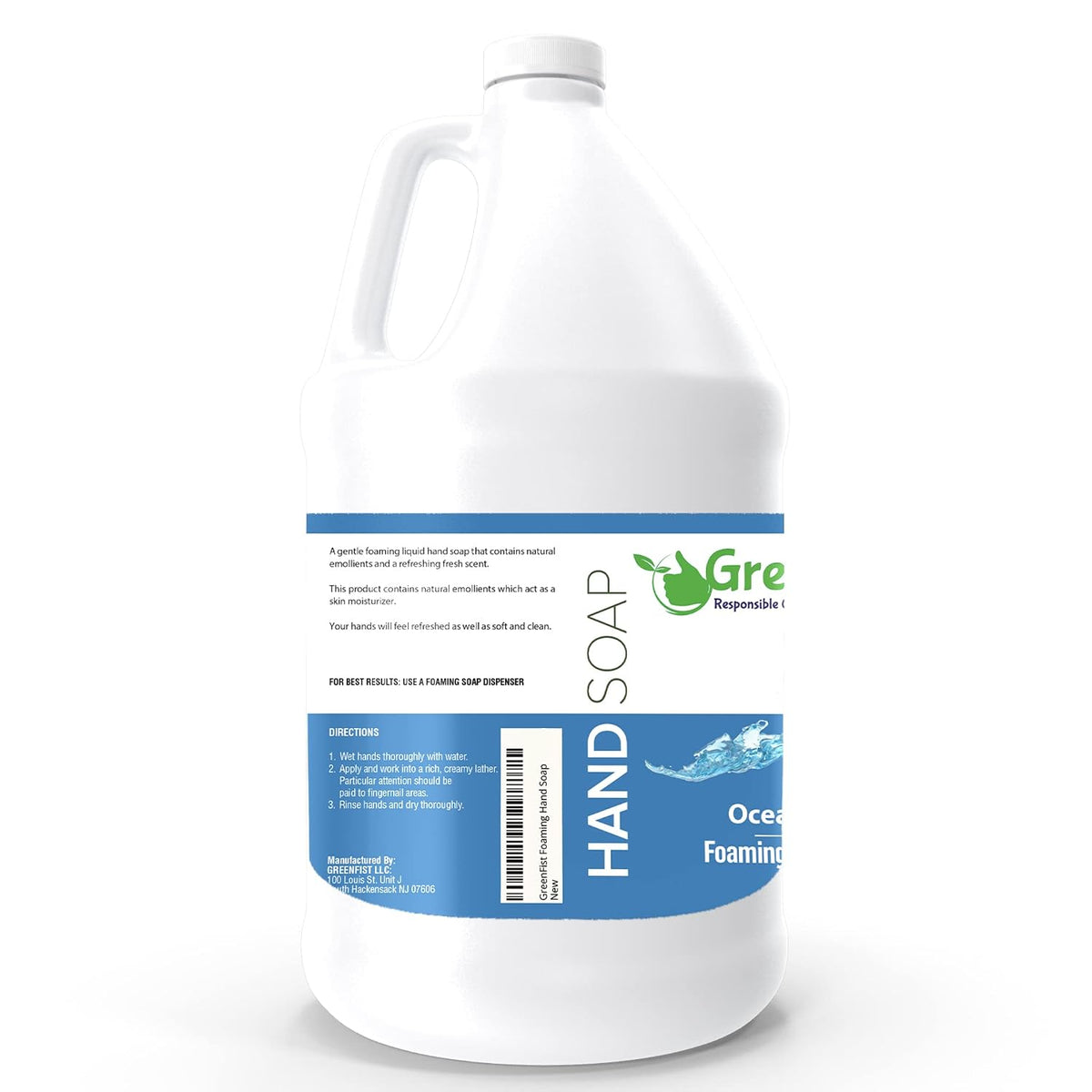 GreenFist Foaming Hand Soap Refill, 1 Gallon (128 oz) Jug