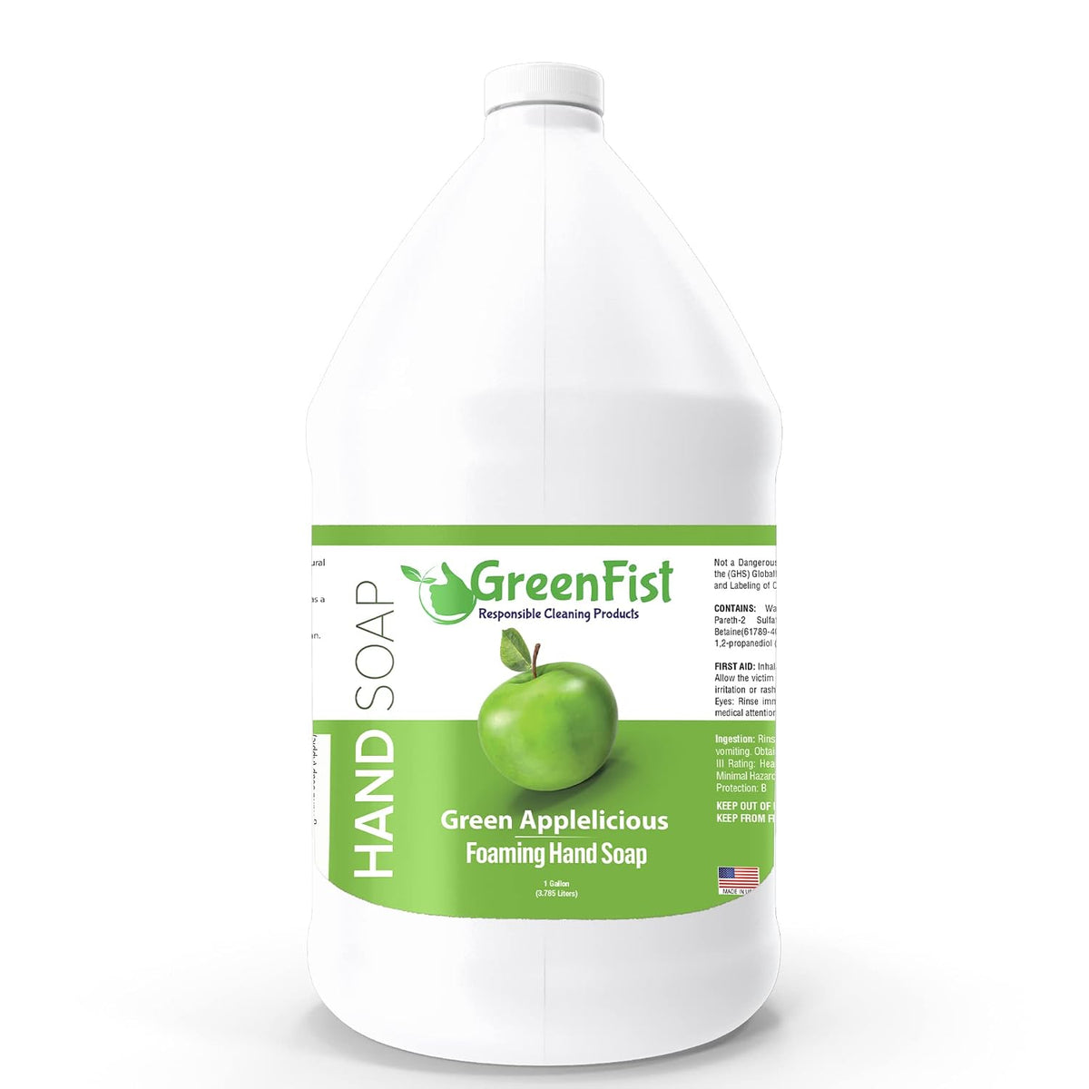 GreenFist Foaming Hand Soap Refill, 1 Gallon (128 oz) Jug