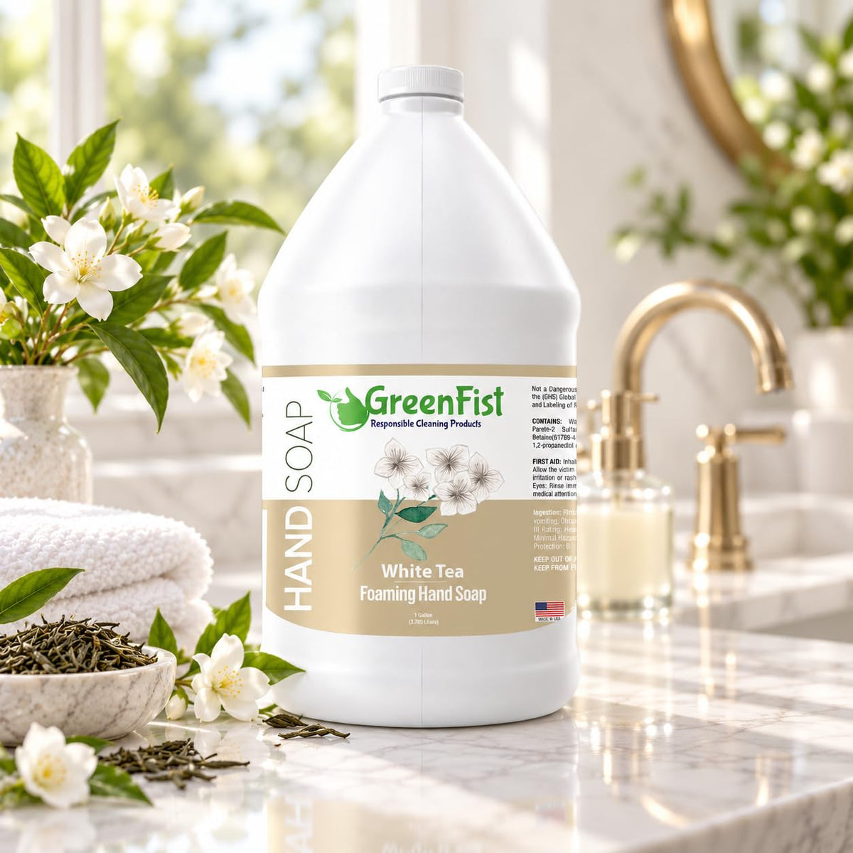 GreenFist Foaming Hand Soap Refill, 1 Gallon (128 oz) Jug