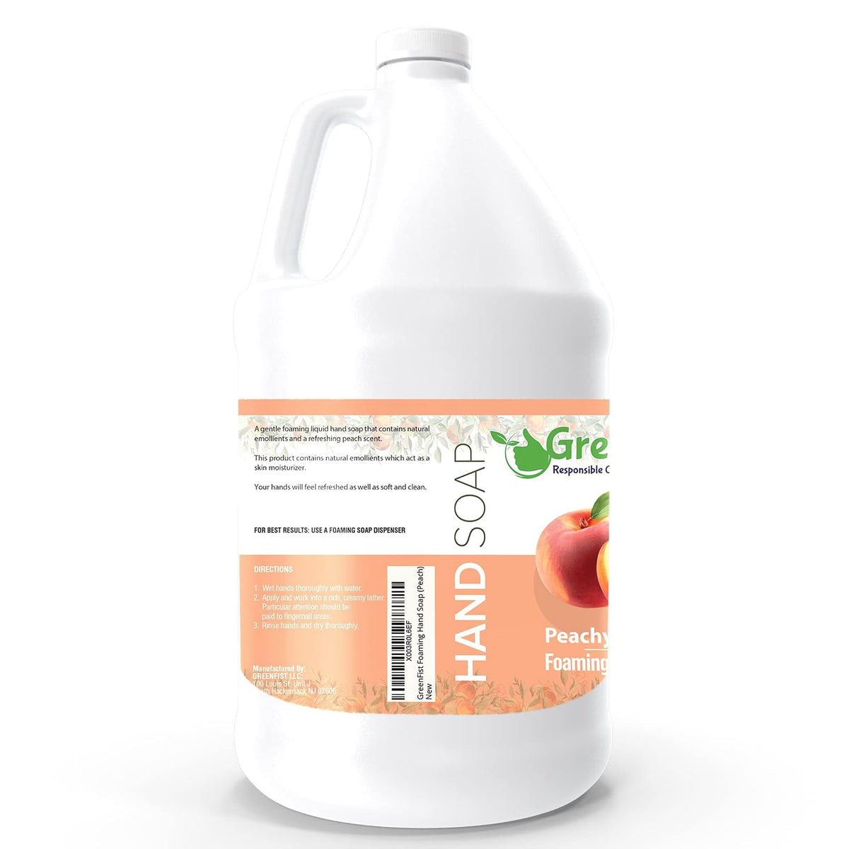 GreenFist Foaming Hand Soap Refill, 1 Gallon (128 oz) Jug