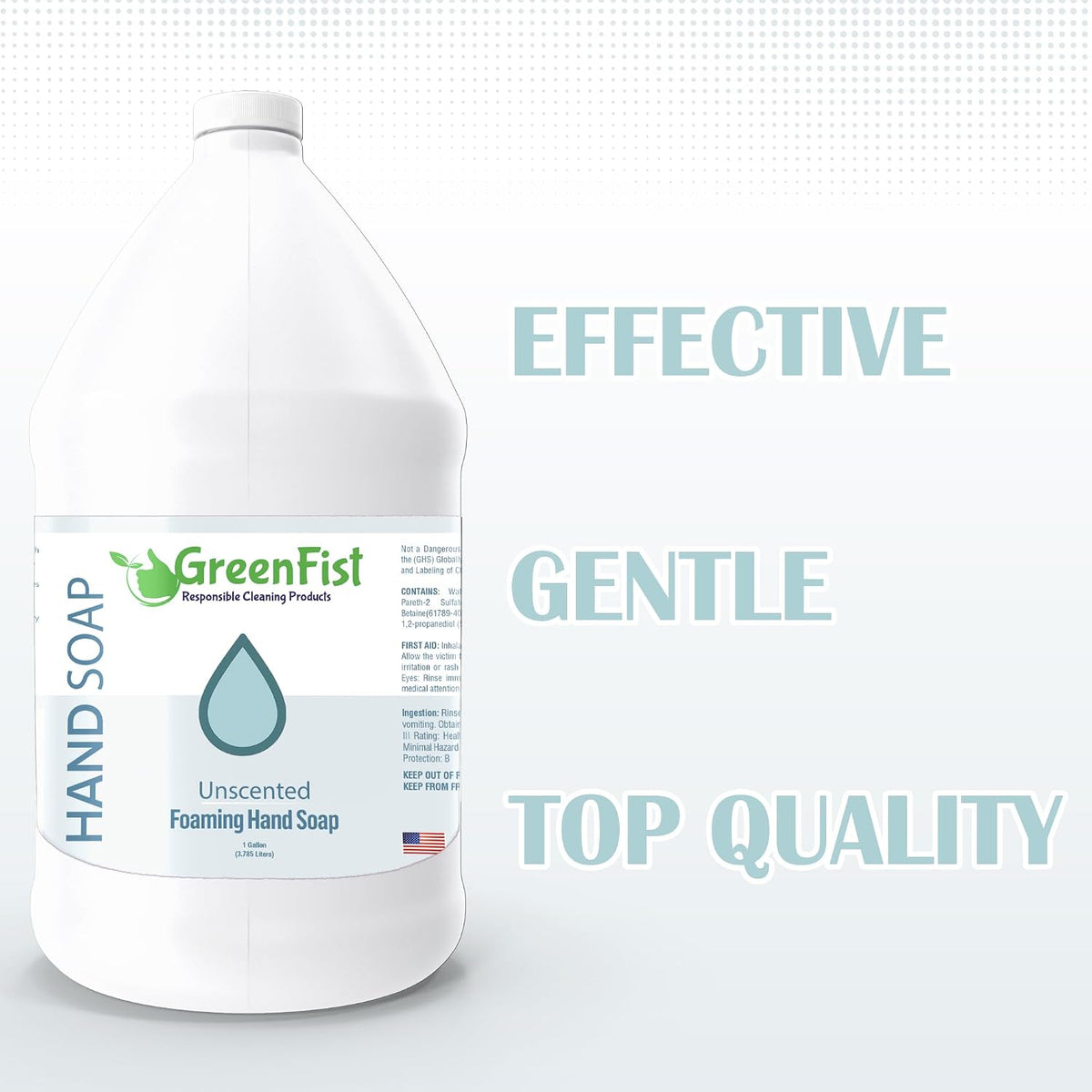GreenFist Foaming Hand Soap Refill, 1 Gallon (128 oz) Jug