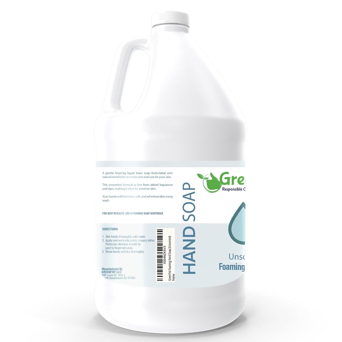 GreenFist Foaming Hand Soap Refill, 1 Gallon (128 oz) Jug