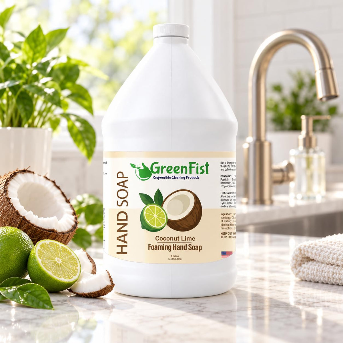 GreenFist Foaming Hand Soap Refill, 1 Gallon (128 oz) Jug