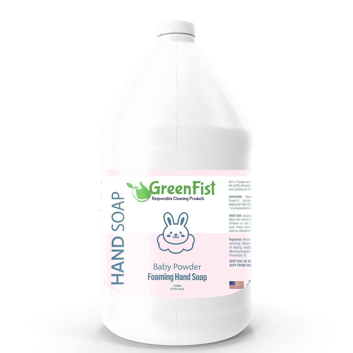 GreenFist Foaming Hand Soap Refill, 1 Gallon (128 oz) Jug