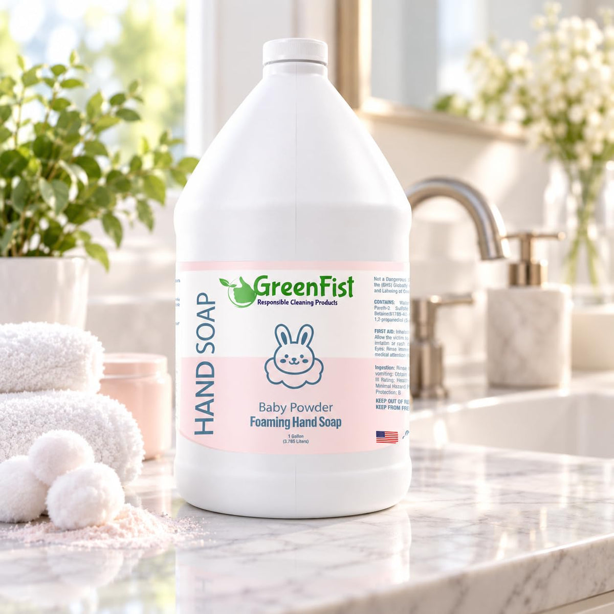 GreenFist Foaming Hand Soap Refill, 1 Gallon (128 oz) Jug
