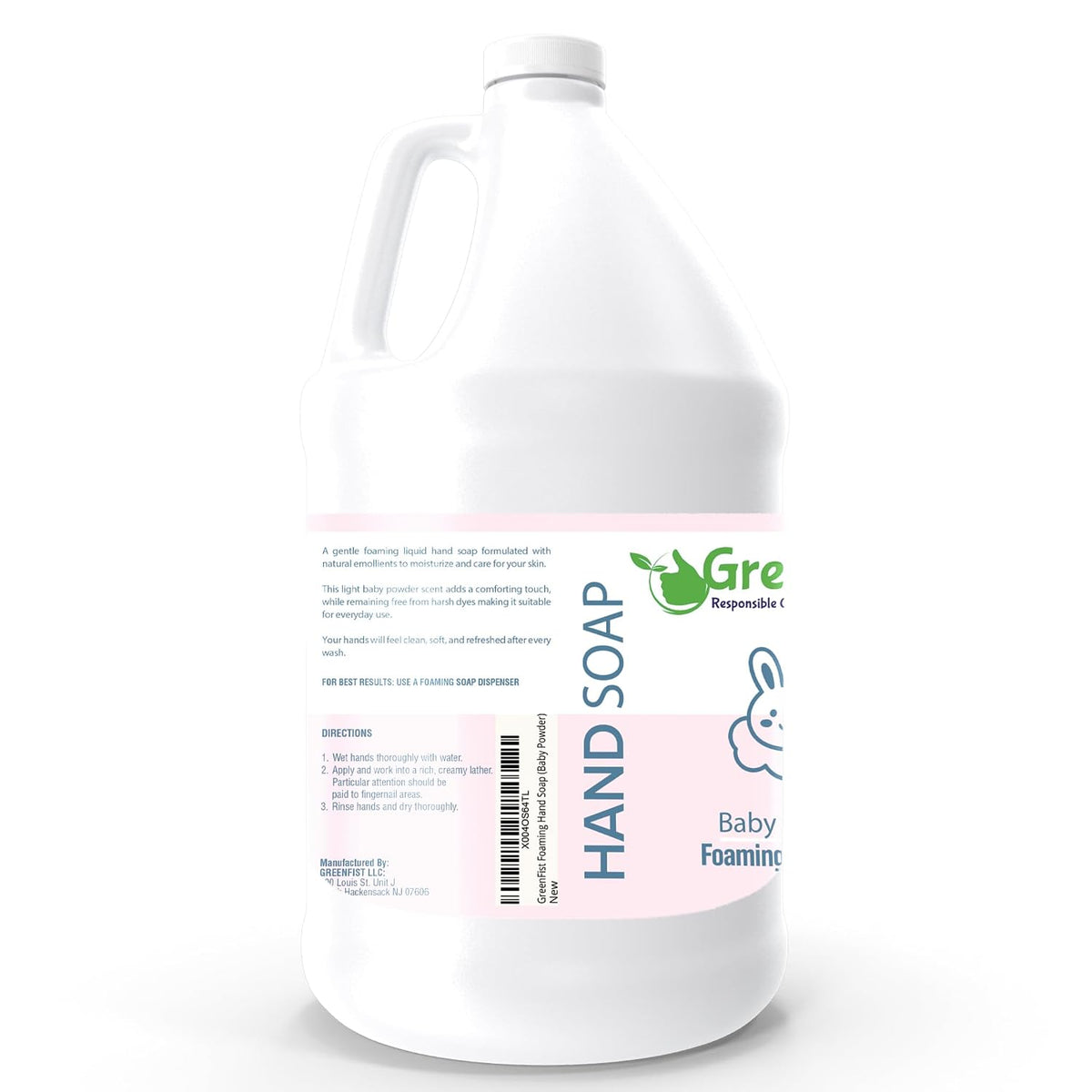 GreenFist Foaming Hand Soap Refill, 1 Gallon (128 oz) Jug