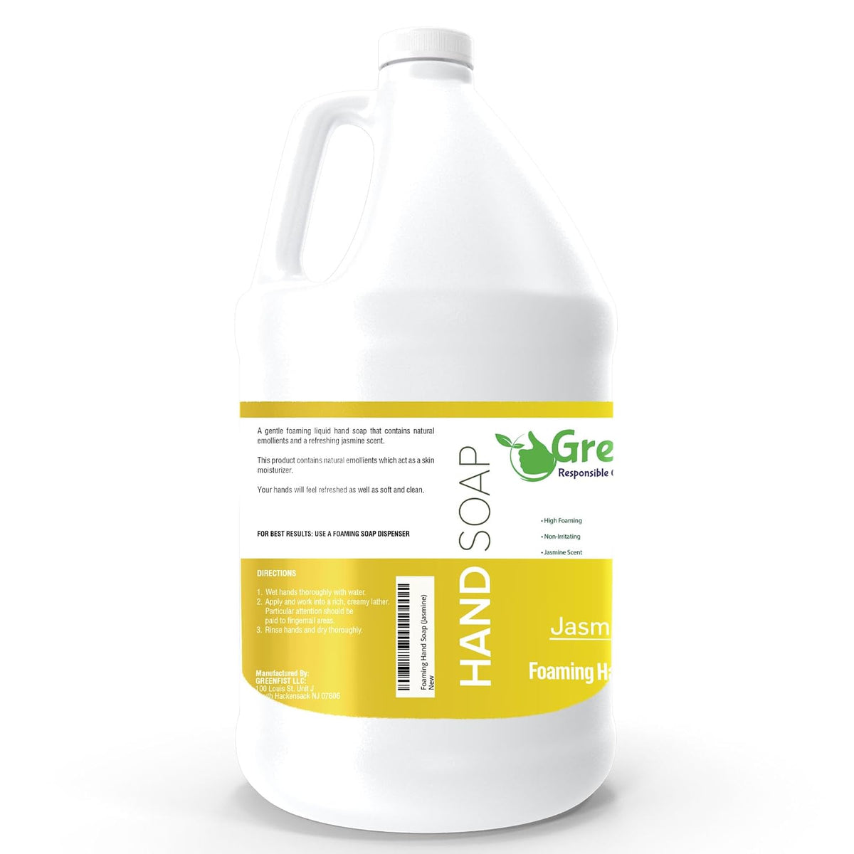 GreenFist Foaming Hand Soap Refill, 1 Gallon (128 oz) Jug
