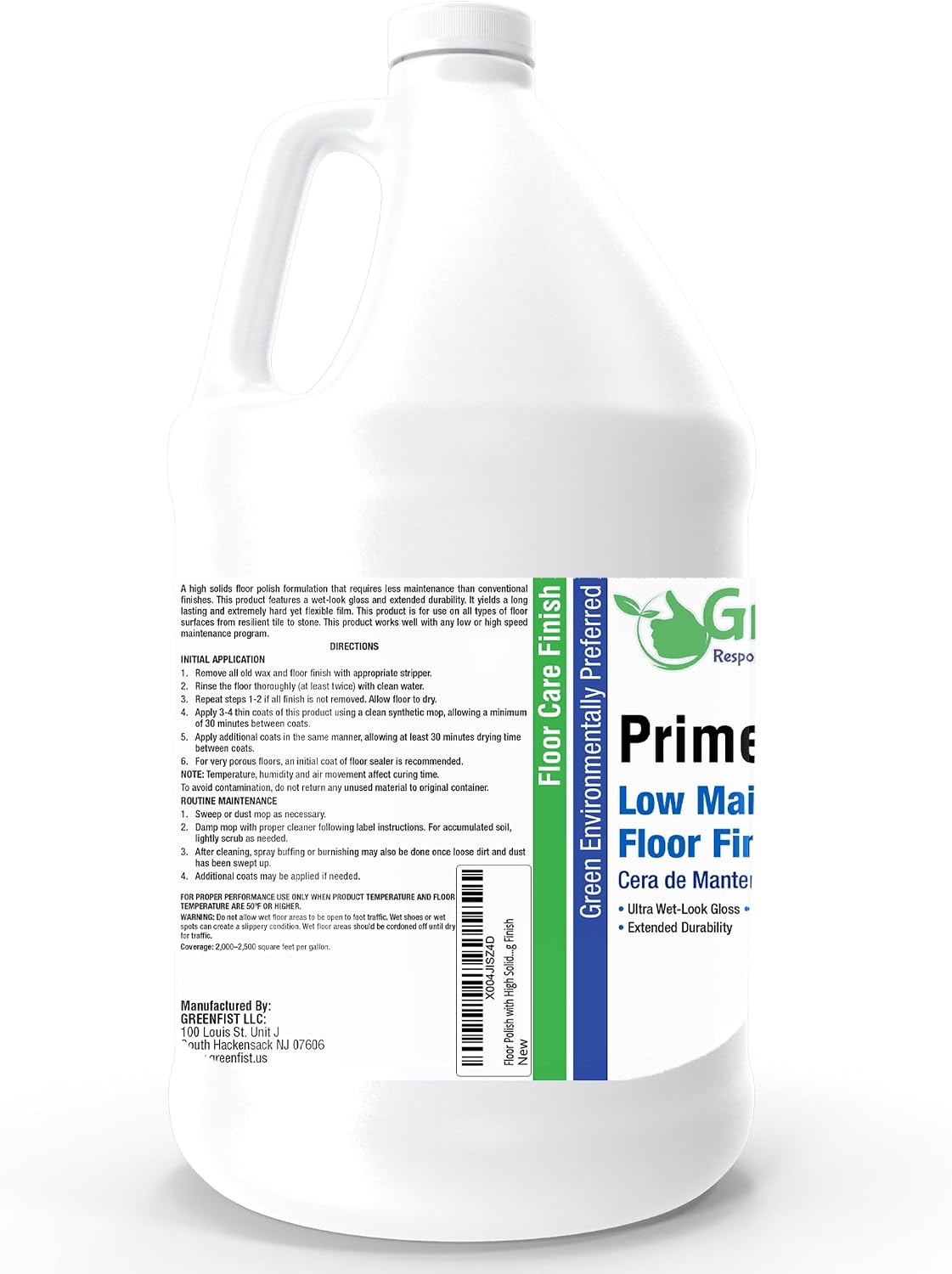 GreenFist PrimeFinish Floor Polish, 1 Gallon