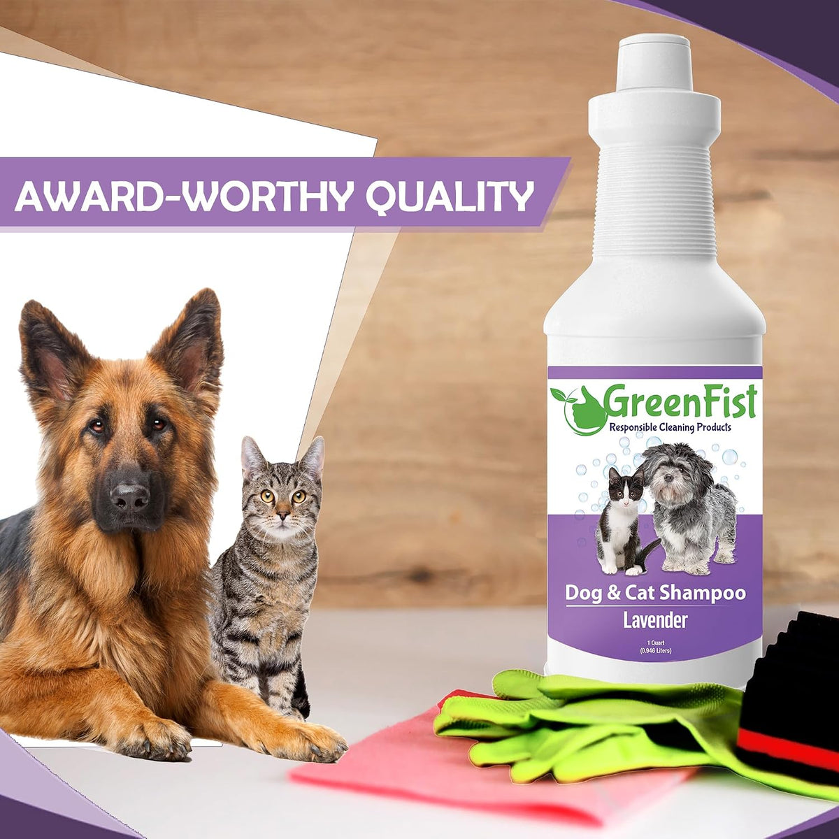 GreenFist Pet Shampoo for Dogs and Cats