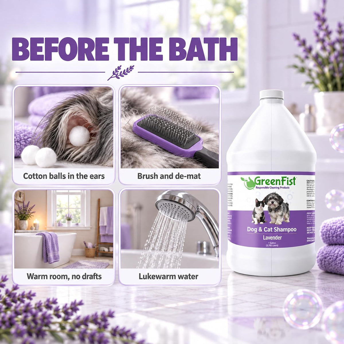 GreenFist Pet Shampoo for Dogs and Cats