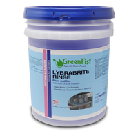 Commercial Dishwasher Rinse Aid & Agent For Industrial Dishwasher Machines 5 Gallon Pail Lybrabrite [Ready-to-Use] [ 32 pcs] , 1 Pallet ( ALASKA CUSTOMERS) - GreenFist