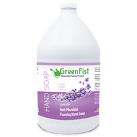 GreenFist Antibacterial Foaming Hand Soap Refills Jug Lavender Scent Foam Refill Made in USA , 128 ounce (1 Gallon) - GreenFist
