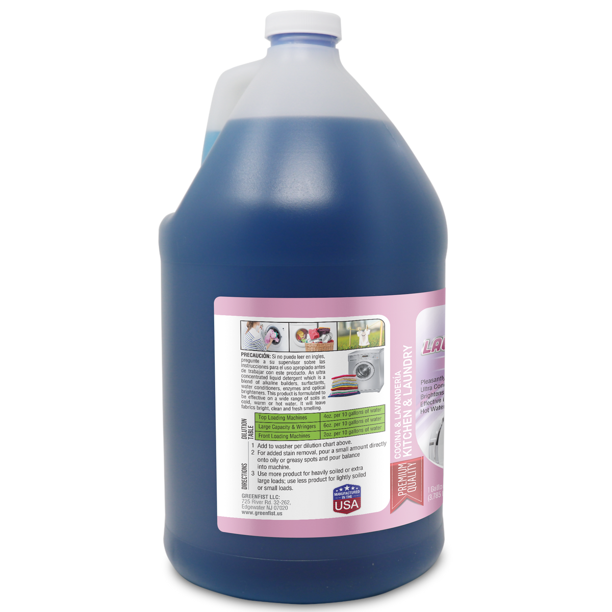 GreenFist Liquid Laundry Detergent Washing [ 80 Loads ] Fresh Pleasant Scent, 128 Ounce (1 Gallon) - GreenFist