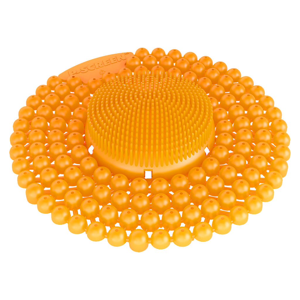GreenFist P-Screen Long Life Urinal Screen [60 Day Fragrance & Enzyme Protection] | Citrus Mango Scent, 6 Pack - GreenFist