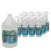 GREENFIST ALL PURPOSE HYDROGEN PEROXIDE CLEANER WITH CITRUS FRAGRANCE [ CONCENTRATED ] MAKES 16 GALLONS READY TO USE (1 GALLON) + GreenFist PeroxiStar Hydrogen Peroxide Multi Surface Cleaner 