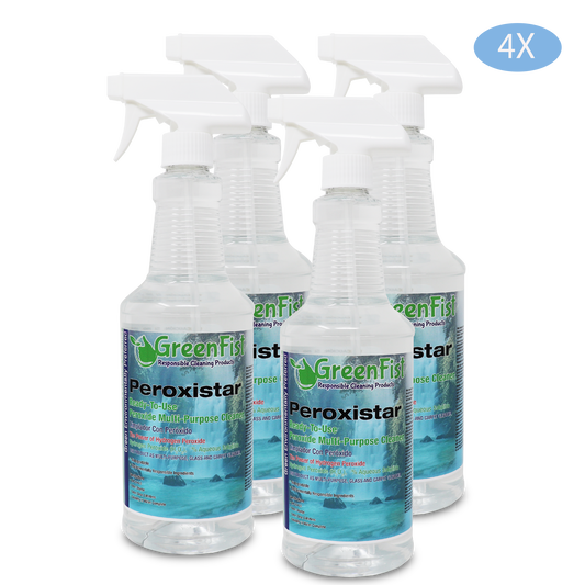 GreenFist All Purpose Hydrogen Peroxide Cleaner ( 4x 32 oz ) - GreenFist