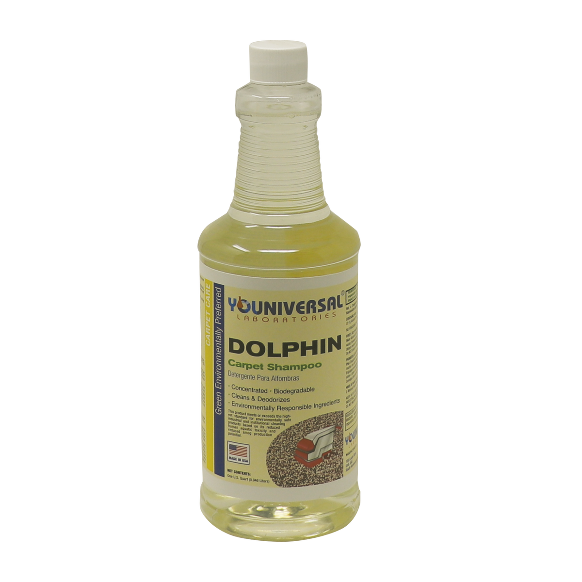 GreenFist Dolphin Carpet Shampoo 5 Gal. & 32 Oz. [ Concentrated ] Carpet Cleaner Biodegradable Makes Up to Ready To Use 640 Gallons - GreenFist