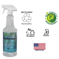 GREENFIST ALL PURPOSE HYDROGEN PEROXIDE CLEANER WITH CITRUS FRAGRANCE [ CONCENTRATED ] MAKES 16 GALLONS READY TO USE (1 GALLON) + GreenFist PeroxiStar Hydrogen Peroxide Multi Surface Cleaner 